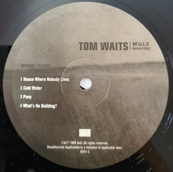 Блюз IAO Tom Waits - Mule Variations (Black Vinyl 2LP) - фото 7