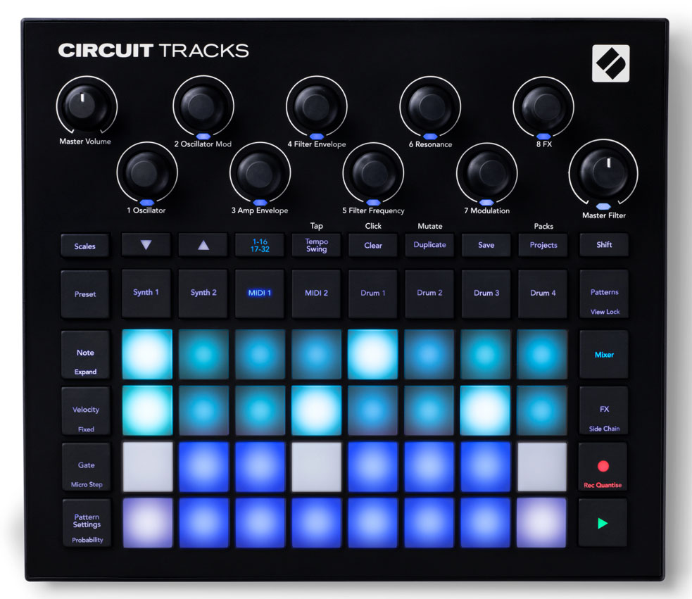 MIDI музыкальные системы (интерфейсы, контроллеры) Novation Circuit Tracks