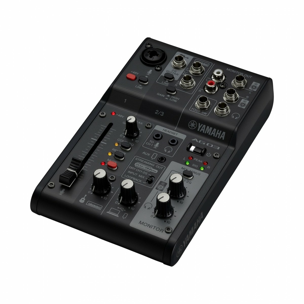 Микшерные пульты аналоговые Yamaha AG03MK2 Black мини микшер звука для караоке аудиомикшер микшеры стерео эха