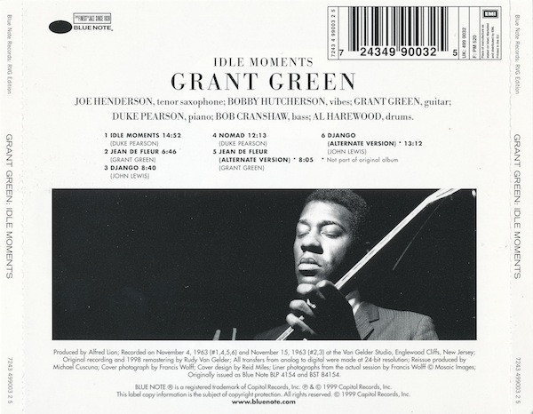 Джаз Blue Note Grant Green - Idle Moments (Blue Note Classic) - фото 2