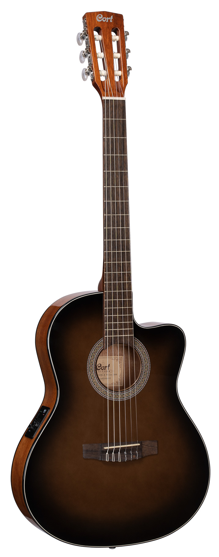 Классические гитары Cort JADE-E-Nylon-DBB merida педали merida low profile nylon platform ось 9 16 2065025242