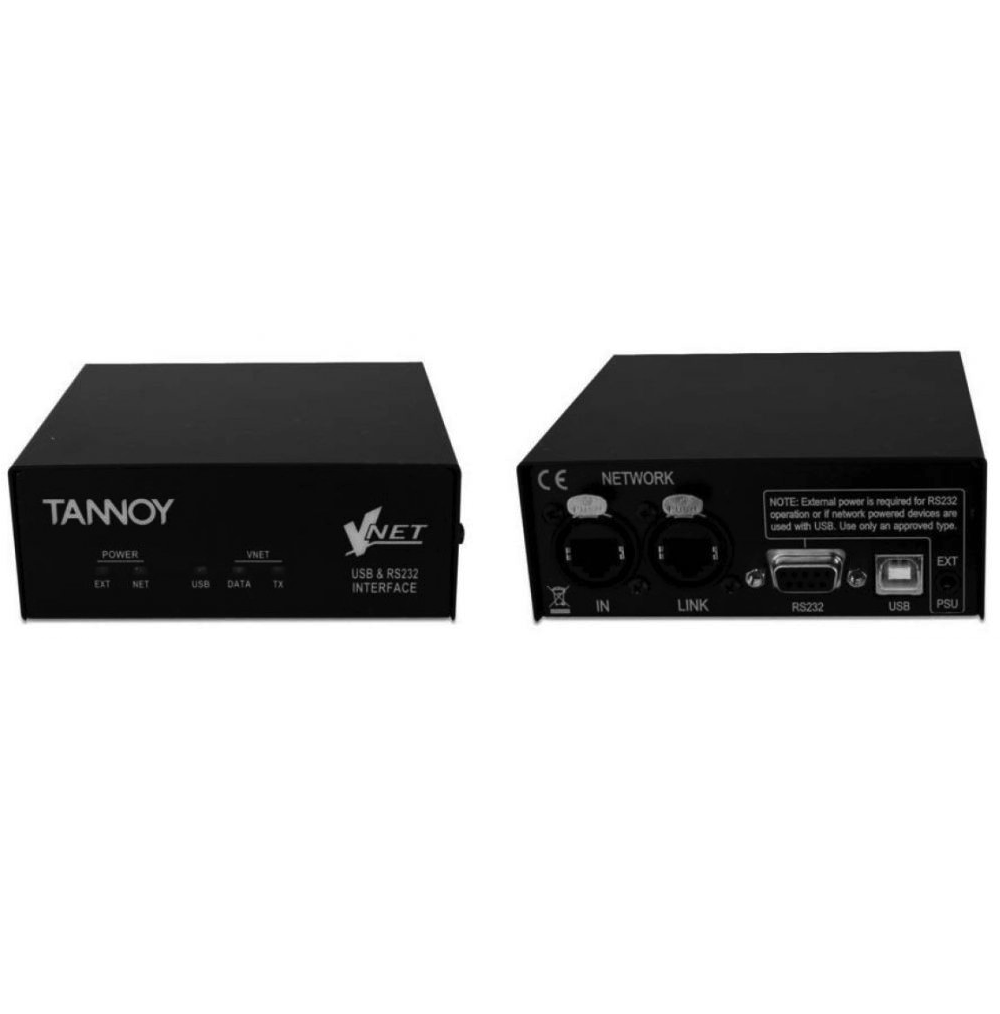 Аудиоинтерфейсы для домашней студии Tannoy VNet USB RS232, цвет черный - фото 2