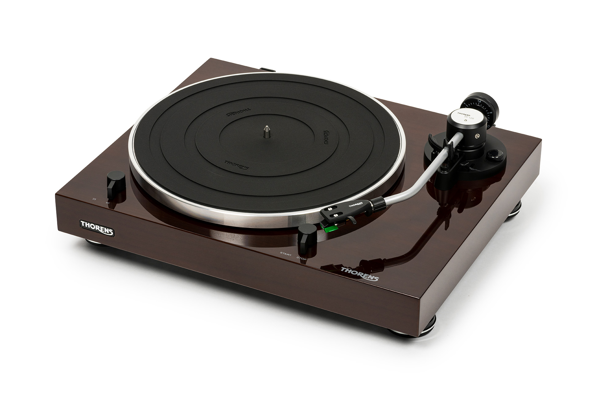 Проигрыватели винила Thorens TD 204 walnut high gloss, цвет черный - фото 10