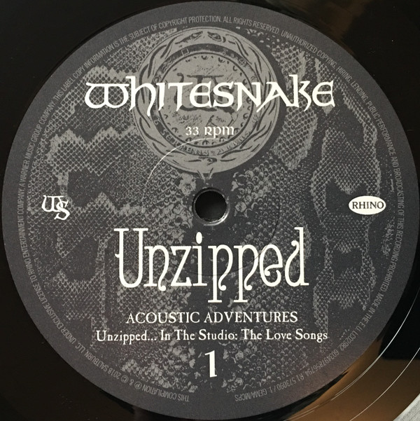 Рок PLG Whitesnake Unzipped (180 Gram Black Vinyl) - фото 8