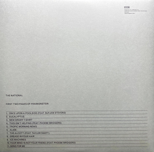 Рок IAO The National - First Two Pages Of Frankenstein (Black Vinyl LP) - фото 10