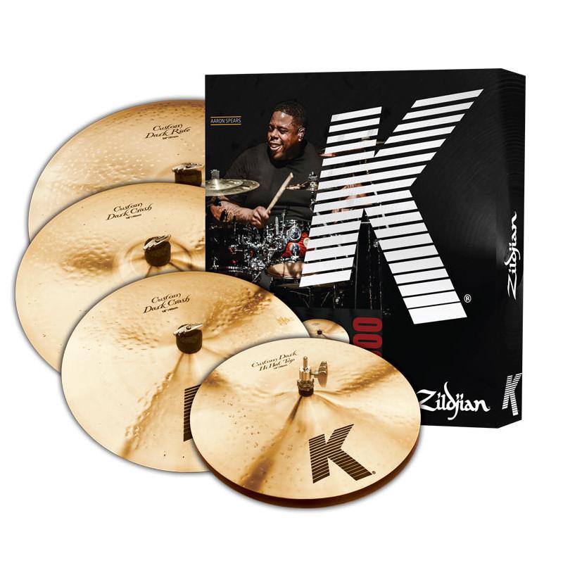 Тарелки, барабаны для ударных установок Zildjian KCD900 K CUSTOM DARK 5 PC CYMBAL SET набор тарелок (14' HiHat, 16' Crash, 20' Ride, 18' Crash)