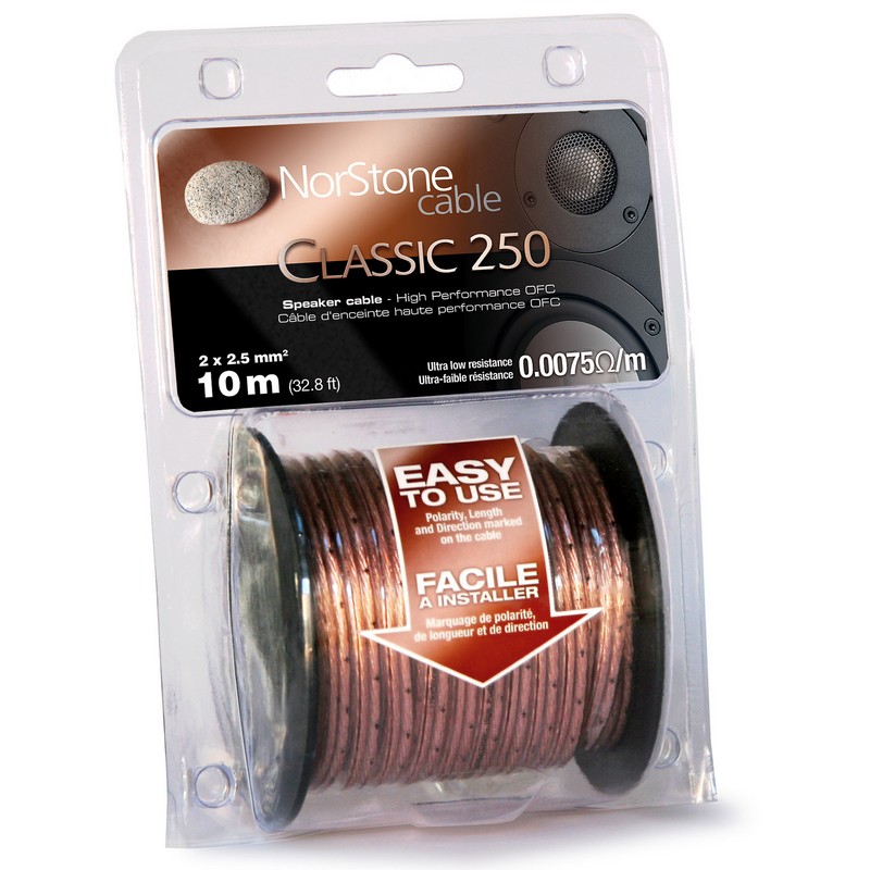 Кабели акустические в нарезку NorStone Classic CL250 (10m) кабели акустические в нарезку atlas hyper 2 0mm